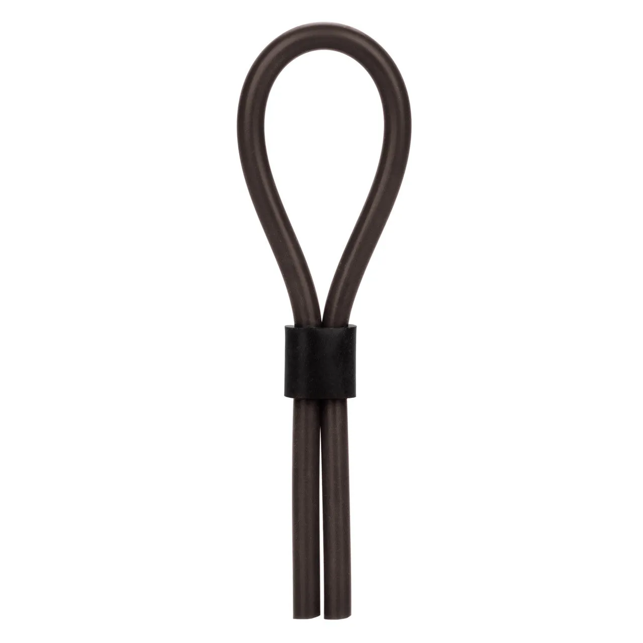 Rings! Silicone Stud Lasso Cock Ring - Black