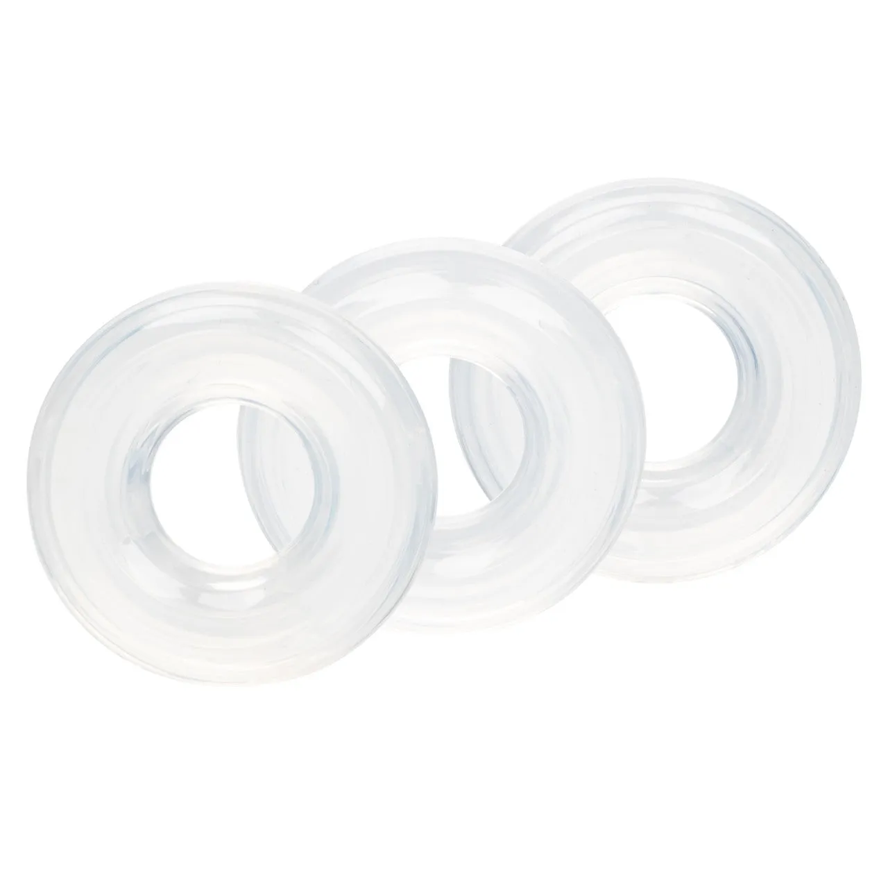 Rings! Stacker Silicone Cock Rings 3 Piece - Clear