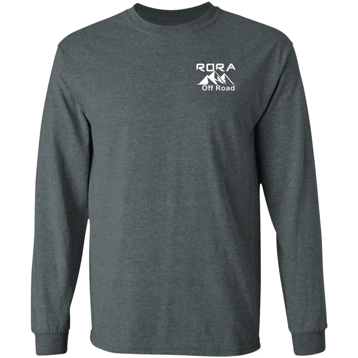 RORA white logo 2-sided print G240 Gildan LS Ultra Cotton T-Shirt