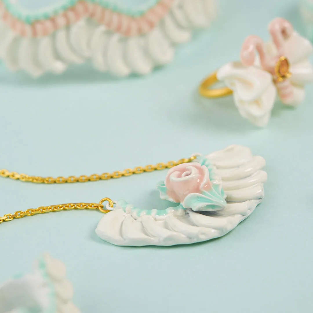 Rose Cream Necklace【Japan Jewelry】