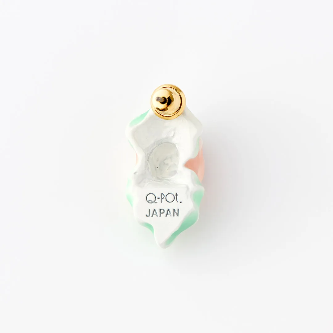Rose Cream Pierced Earrings (Pair)【Japan Jewelry】