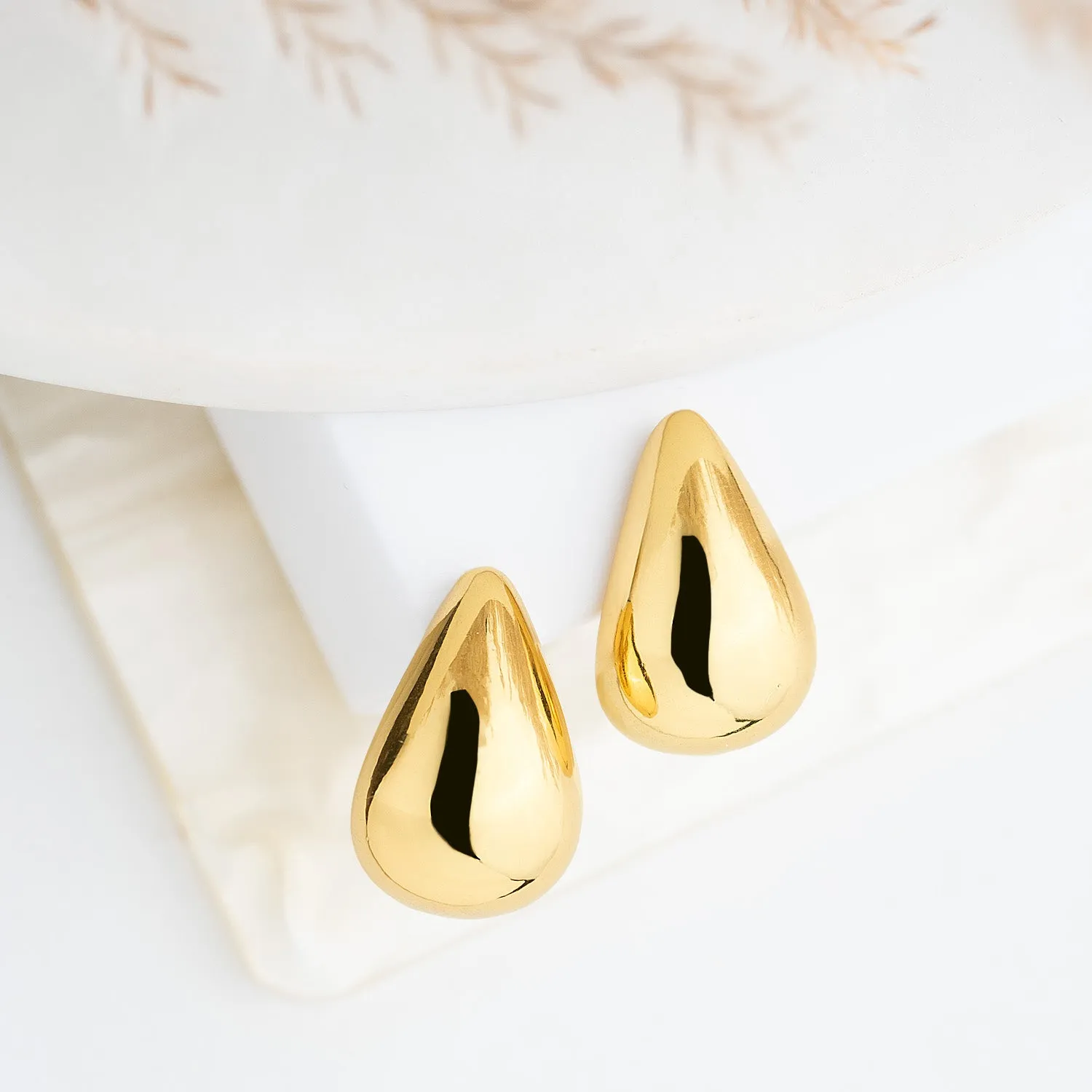 Rotating Preserved Rose Jewellery Box With Earrings