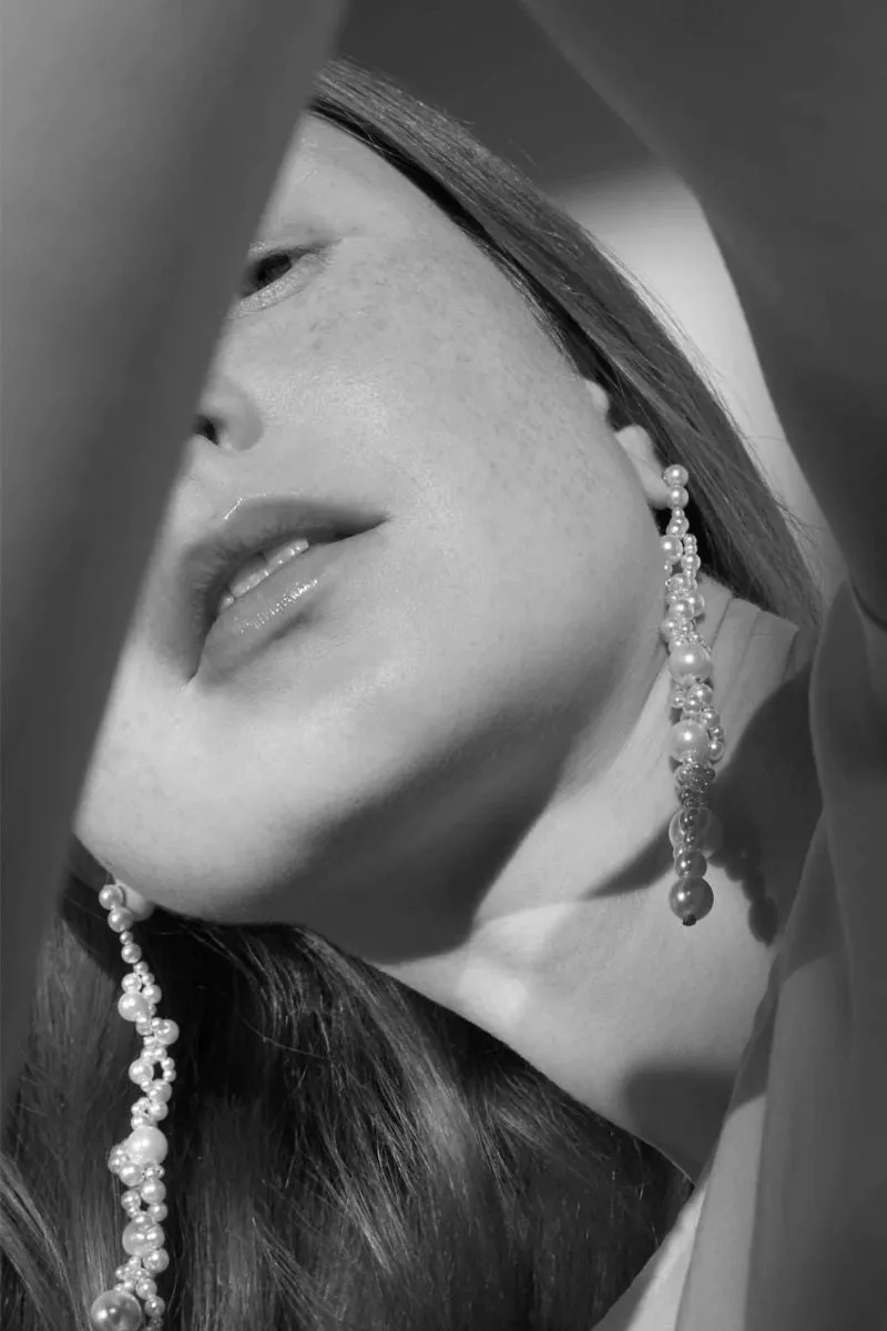 Running for the Hills Pearl and Gold Vermeil Earrings