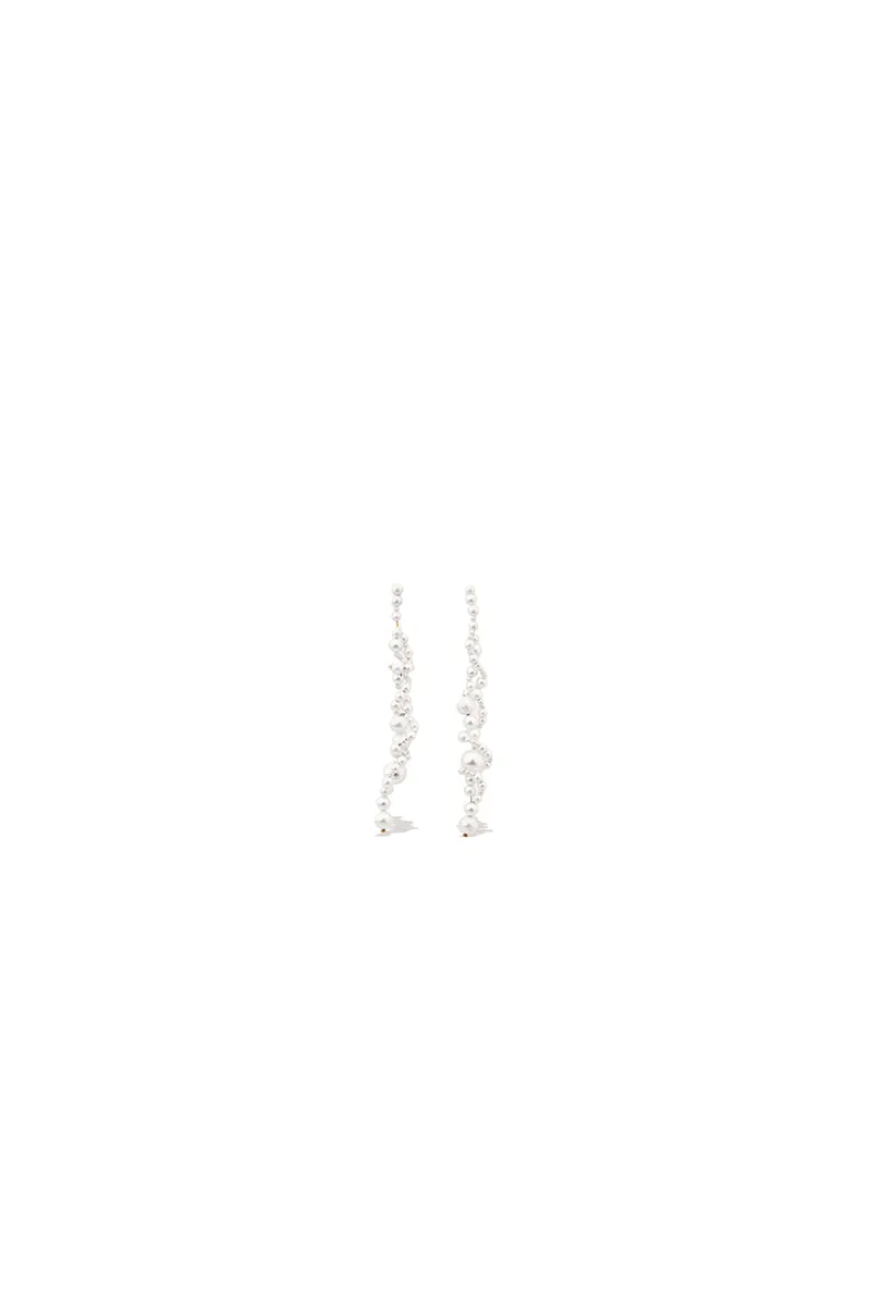 Running for the Hills Pearl and Gold Vermeil Earrings