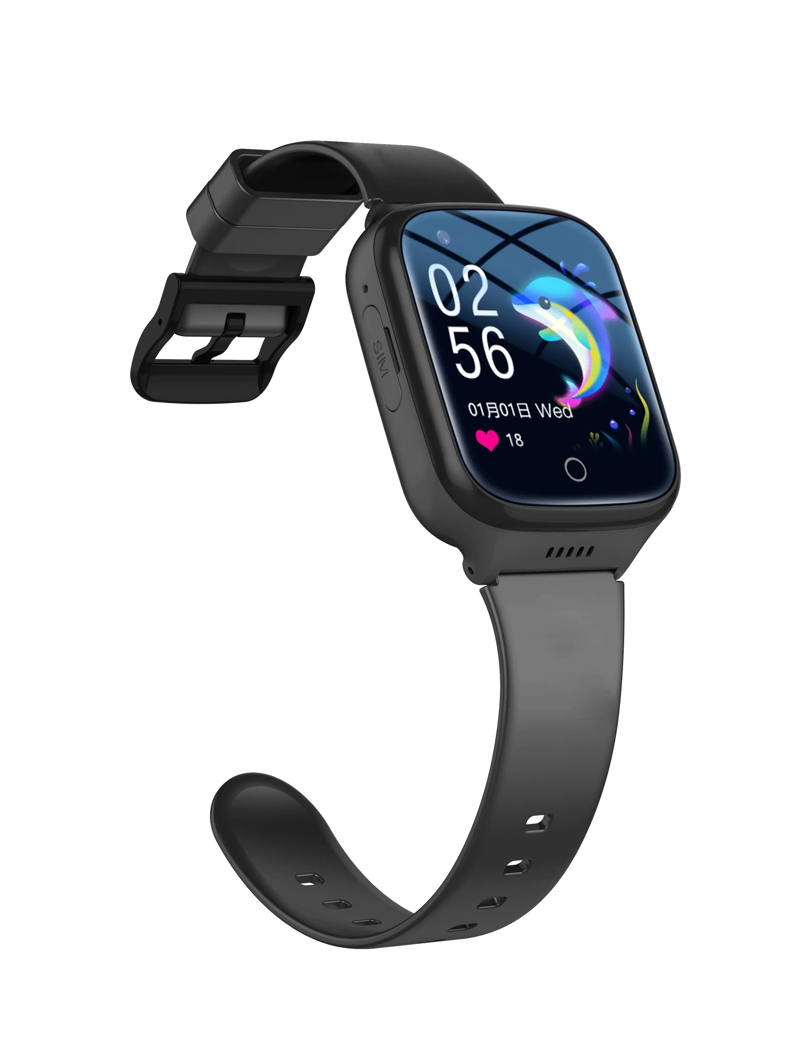 SafeKid 4G Kids GPS Fitness Tracker Phone Smart Watch by Wolph