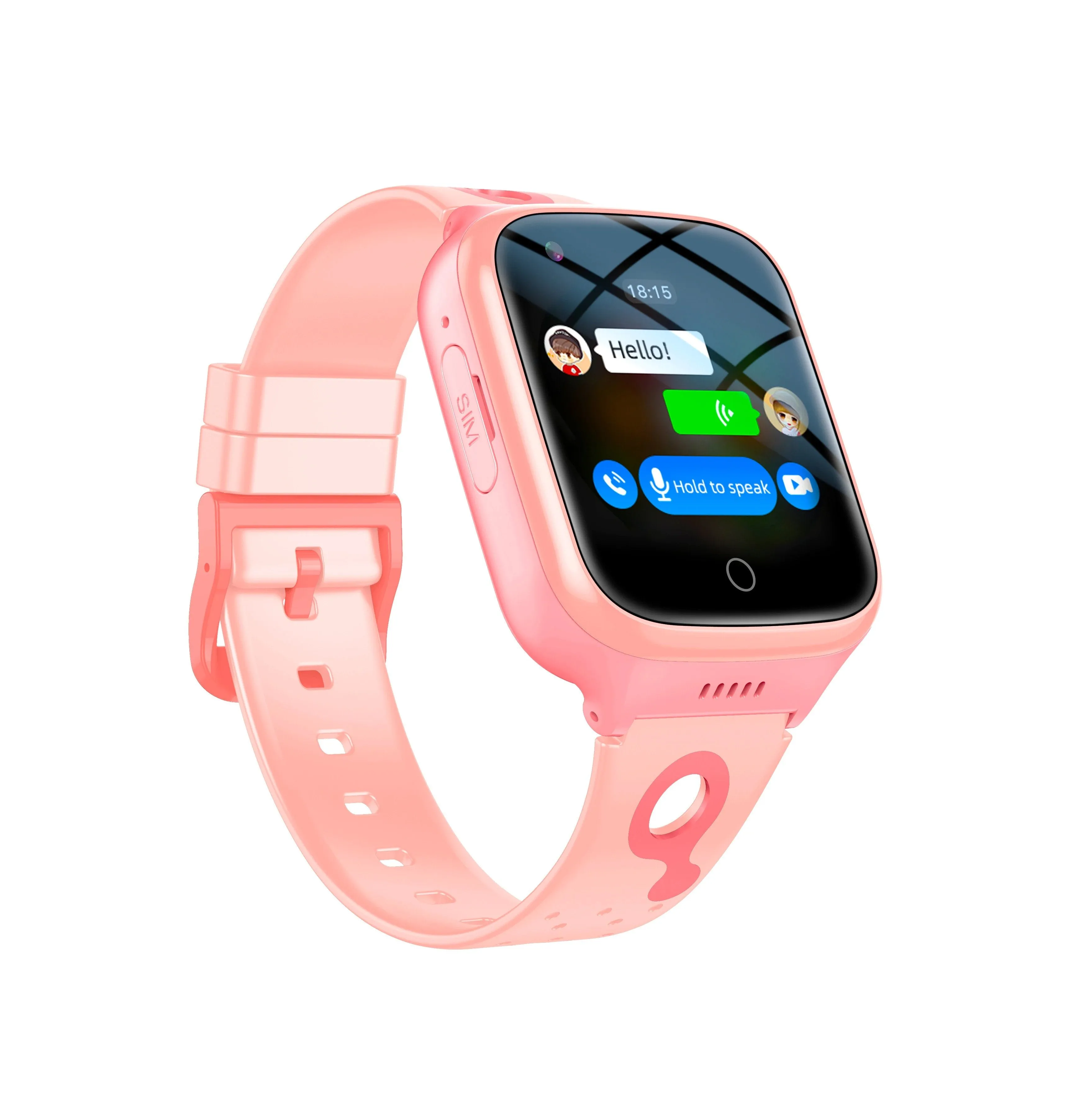 SafeKid 4G Kids GPS Fitness Tracker Phone Smart Watch by Wolph