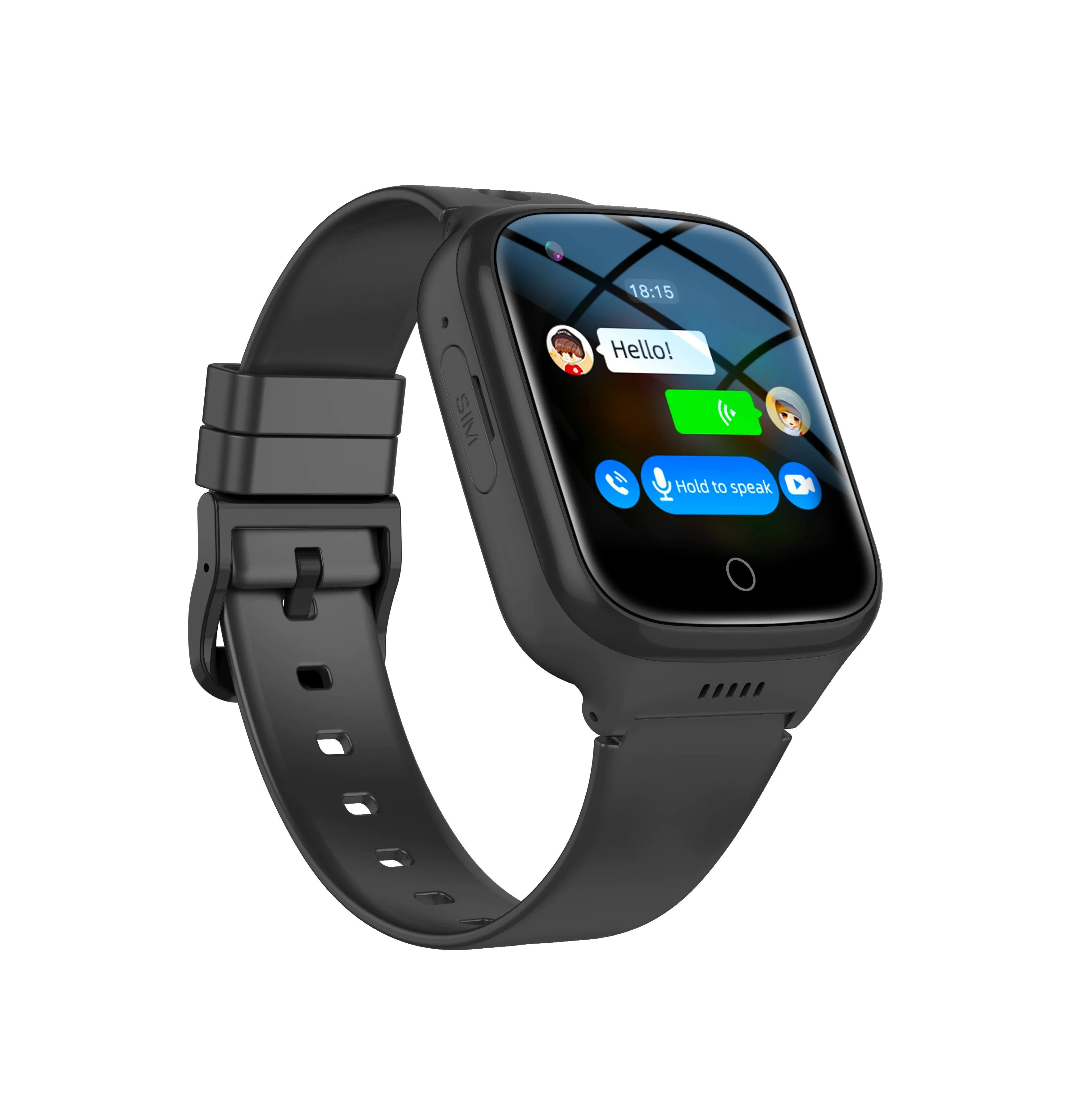 SafeKid 4G Kids GPS Fitness Tracker Phone Smart Watch by Wolph