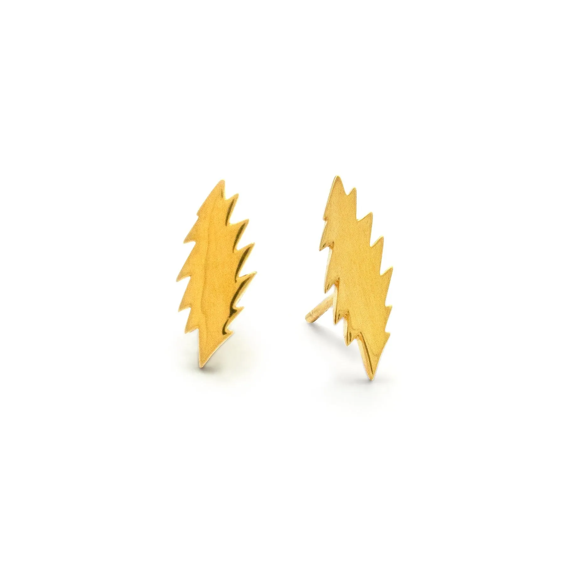 Scarlet Fire Stud Earrings | Gold