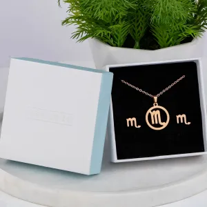 Scorpio Necklace Earring Set (24 Oct - 22 Nov)
