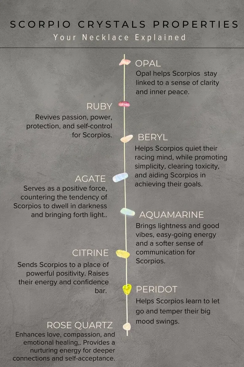 Scorpio Zodiac Necklace