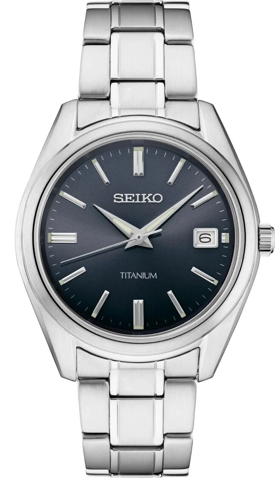 Seiko Essentials SUR373 Blue Sunray Dial 10 ATM Water Resistant 40.2mm Men's Watch