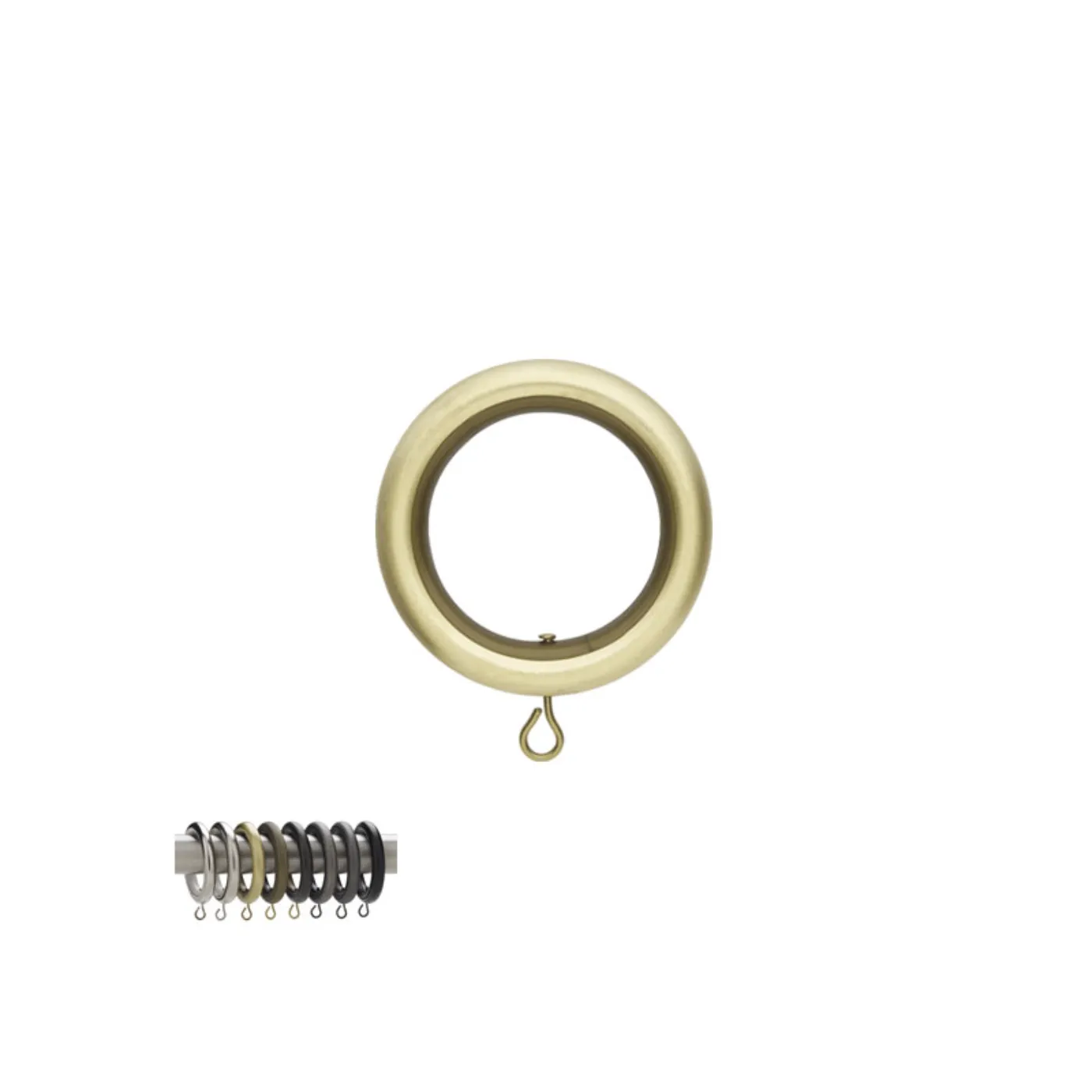 Select Round Curtain Ring With Liner - Various Colors / Sizes