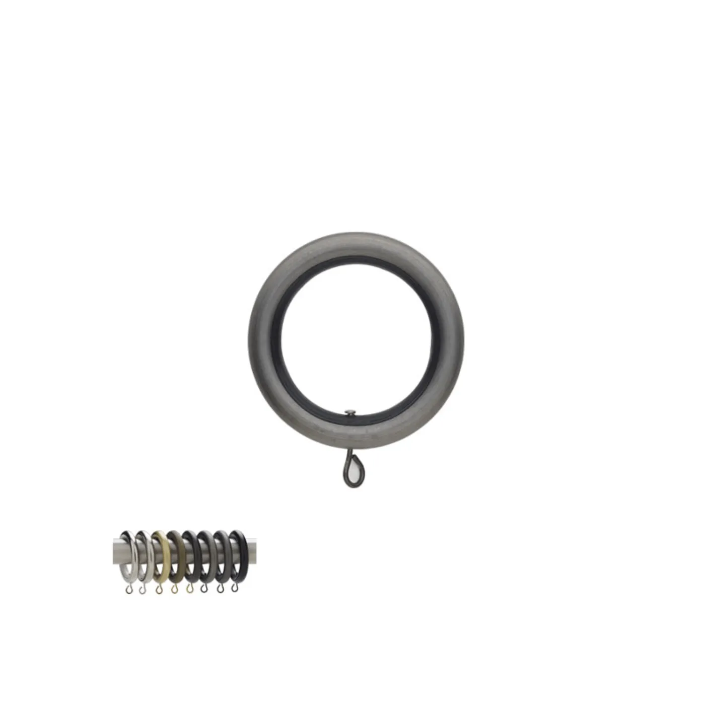 Select Round Curtain Ring With Liner - Various Colors / Sizes