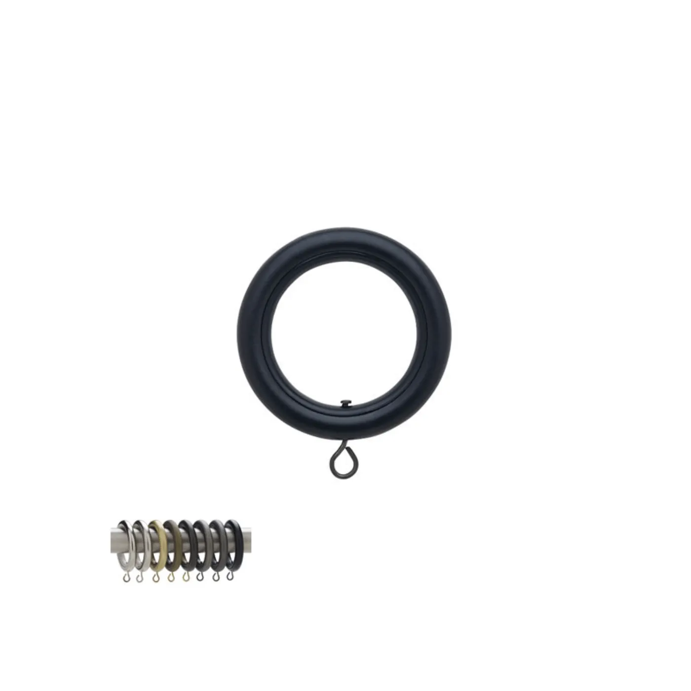 Select Round Curtain Ring With Liner - Various Colors / Sizes