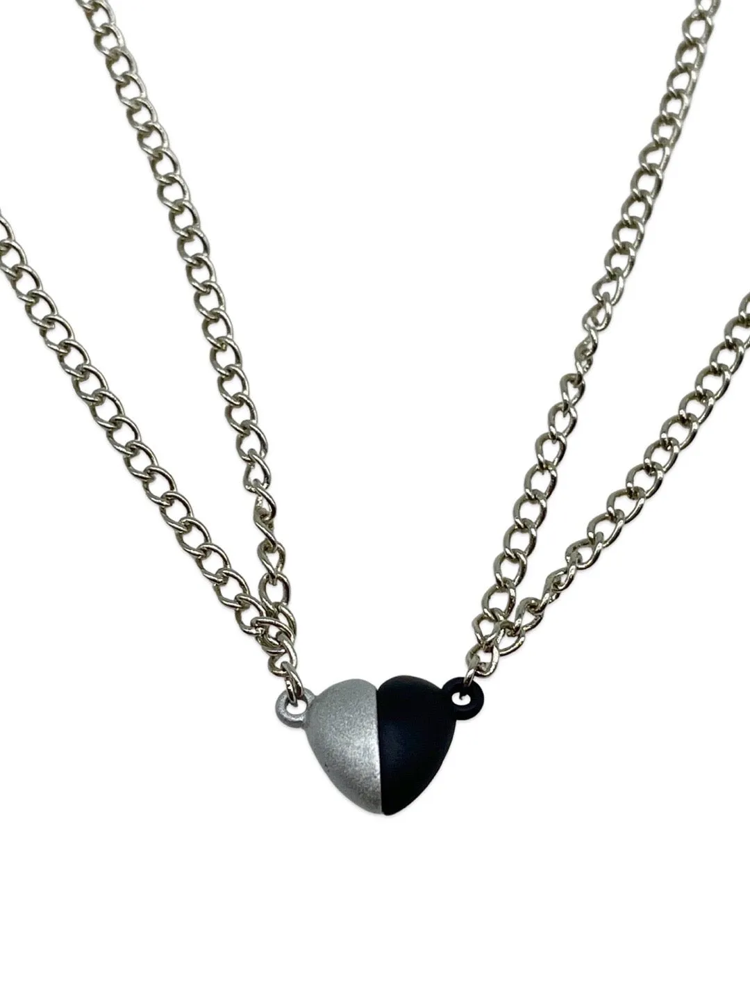 (Set of 2) Heart Hand Holding Magnet Bracelets