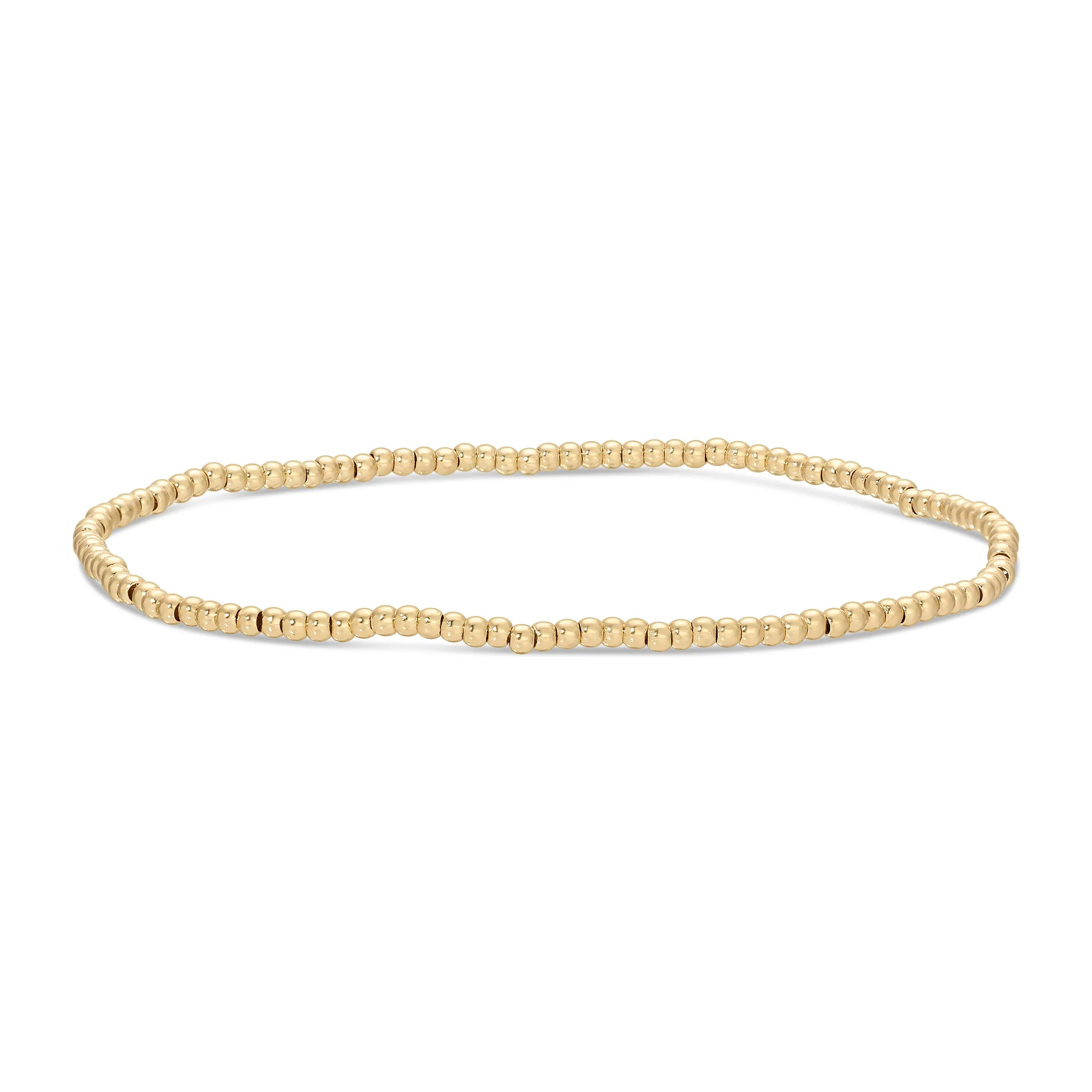 Set/12 2mm stretch bead bracelets