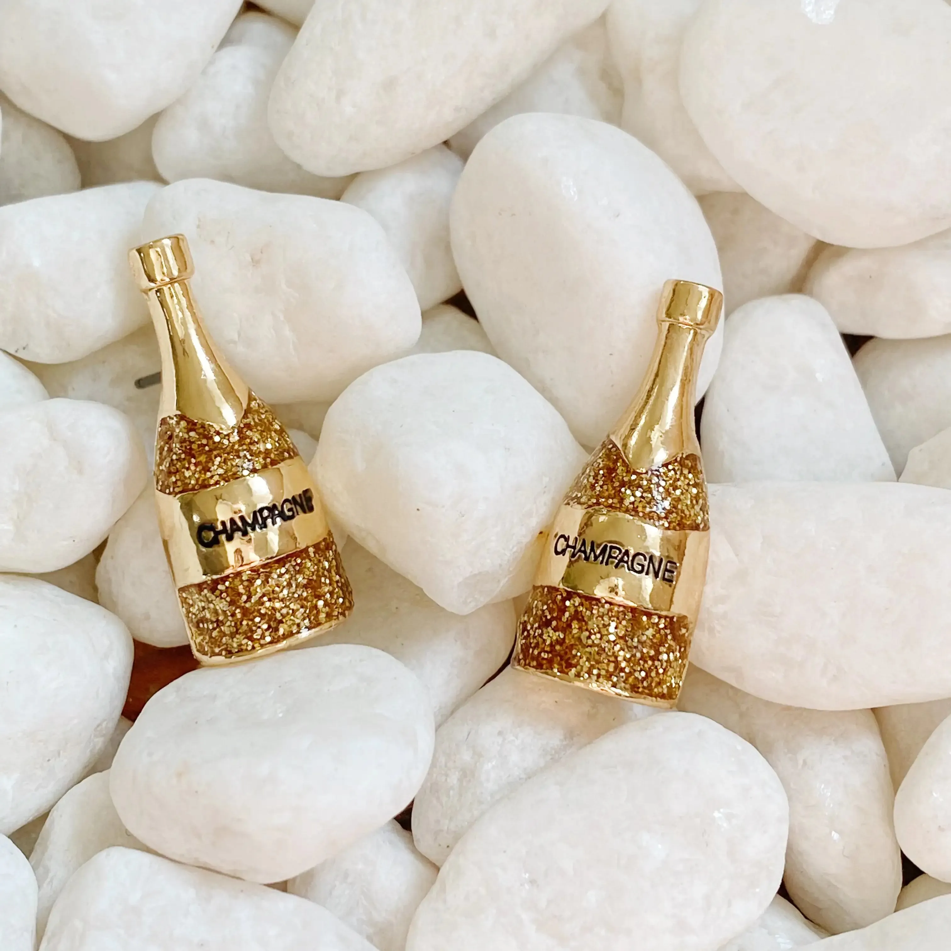 Shimmer Stud Earrings for Women - Stylish Lightweight Earrings, Perfect for Any Occasion, 0.9” X 0.3” X 0.1”