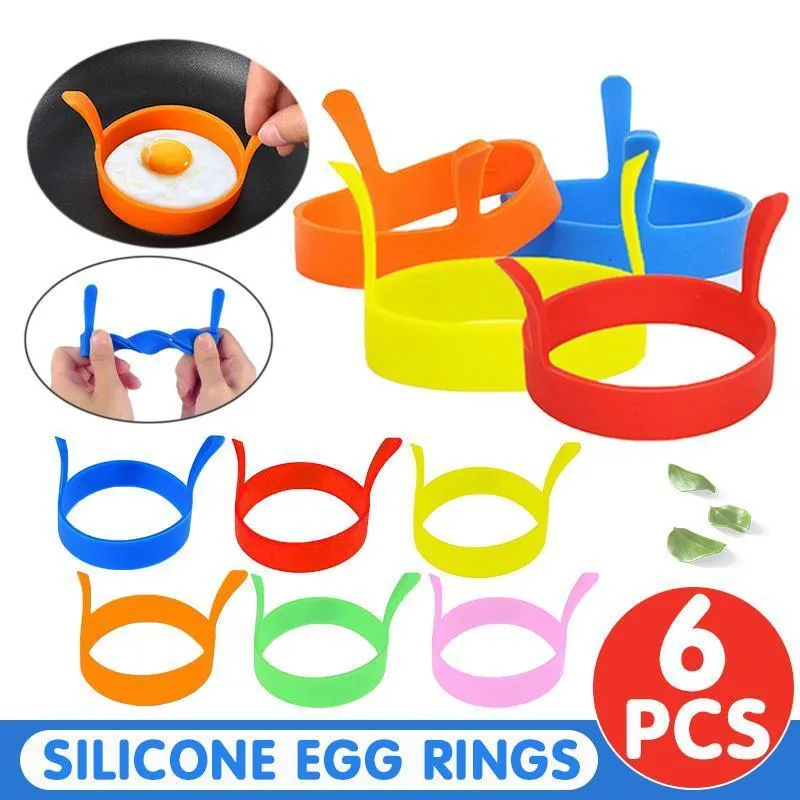 Silicone Egg Rings 6PCS Non Stick Kitchen Baking Tools