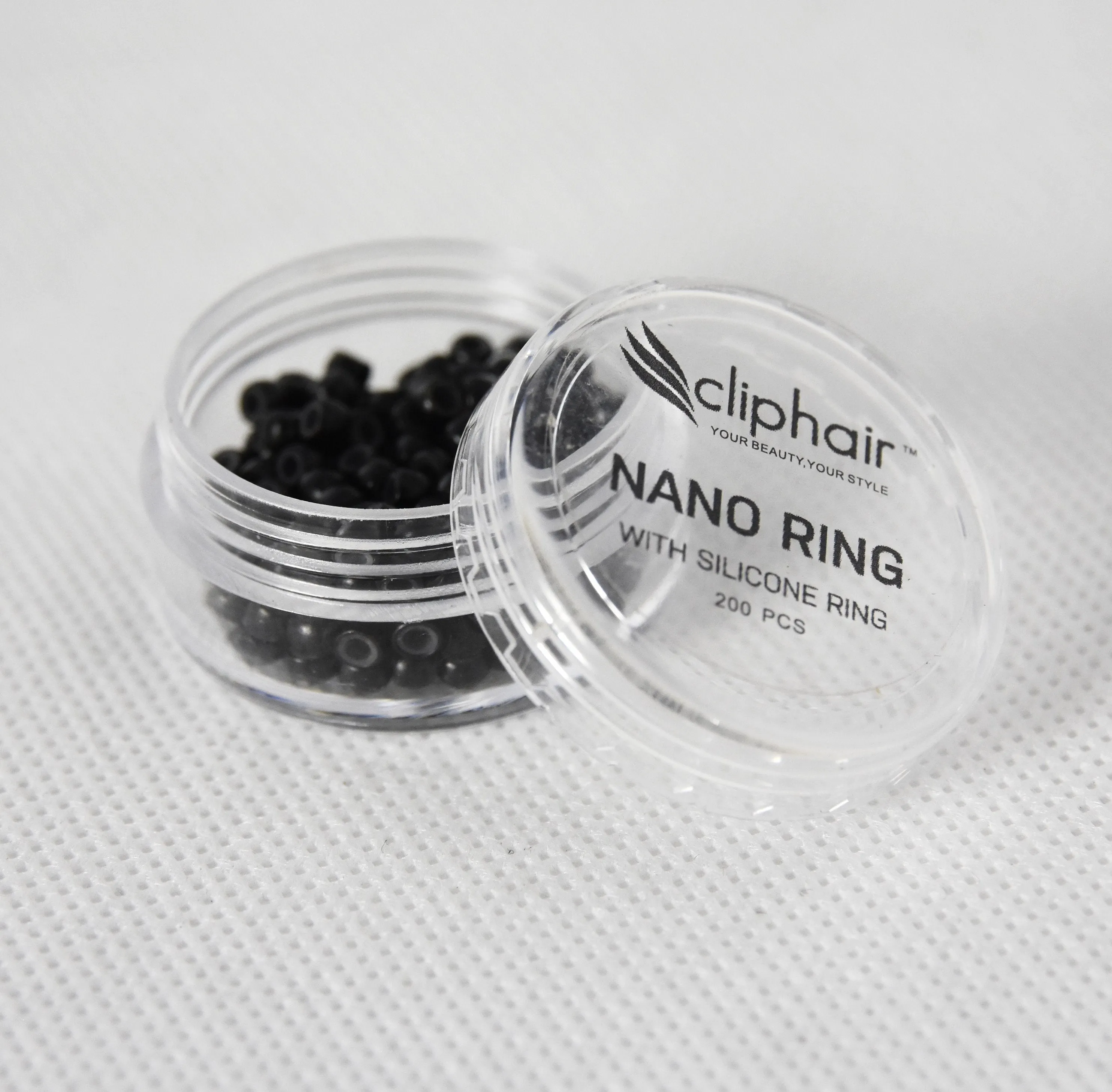 SILICONE LINED NANO RINGS/BEADS -200 Pack