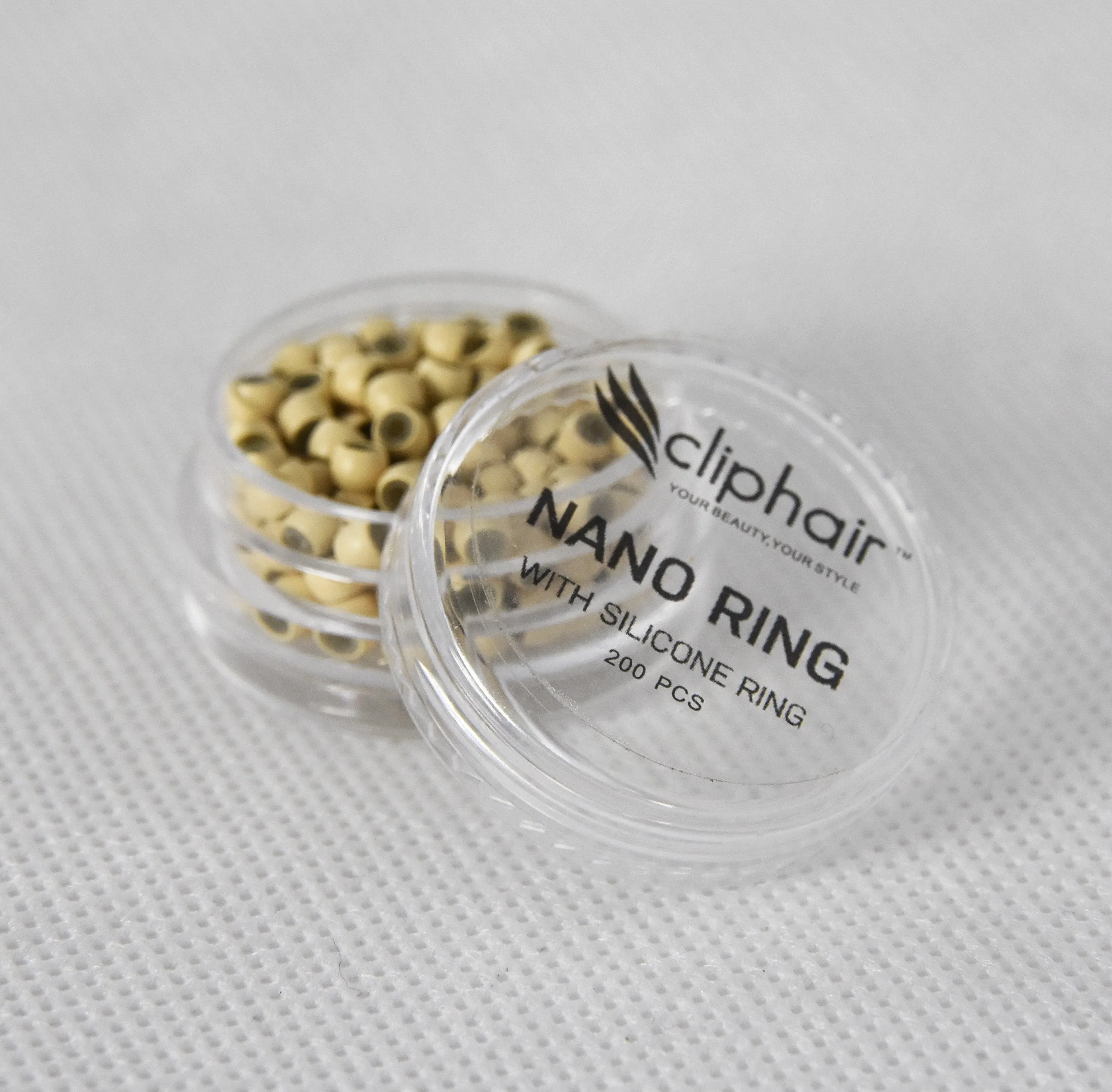 SILICONE LINED NANO RINGS/BEADS -200 Pack