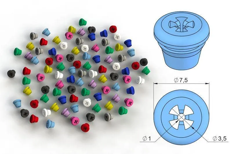 Silicone Plugs - set of 8  (190200)