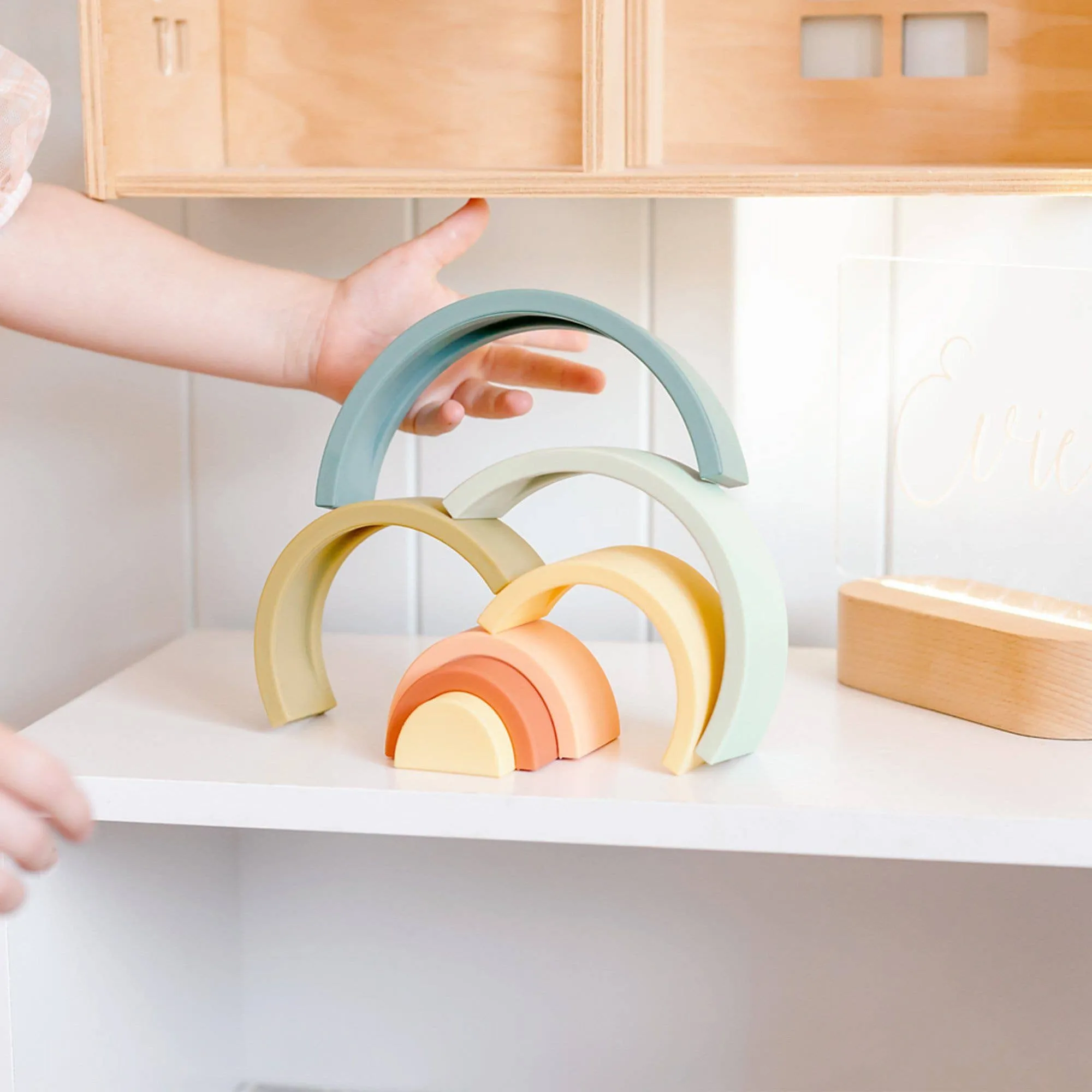 Silicone Rainbow Stacker | Blueberry
