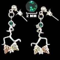 Silver "Atalanta" Runner w/ Black Hills Gold and Birthstone Earrings