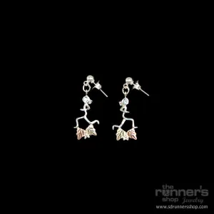 Silver "Atalanta" Runner w/ Black Hills Gold and Birthstone Earrings