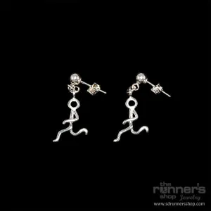 Silver "Hermes" Runner Post Earrings