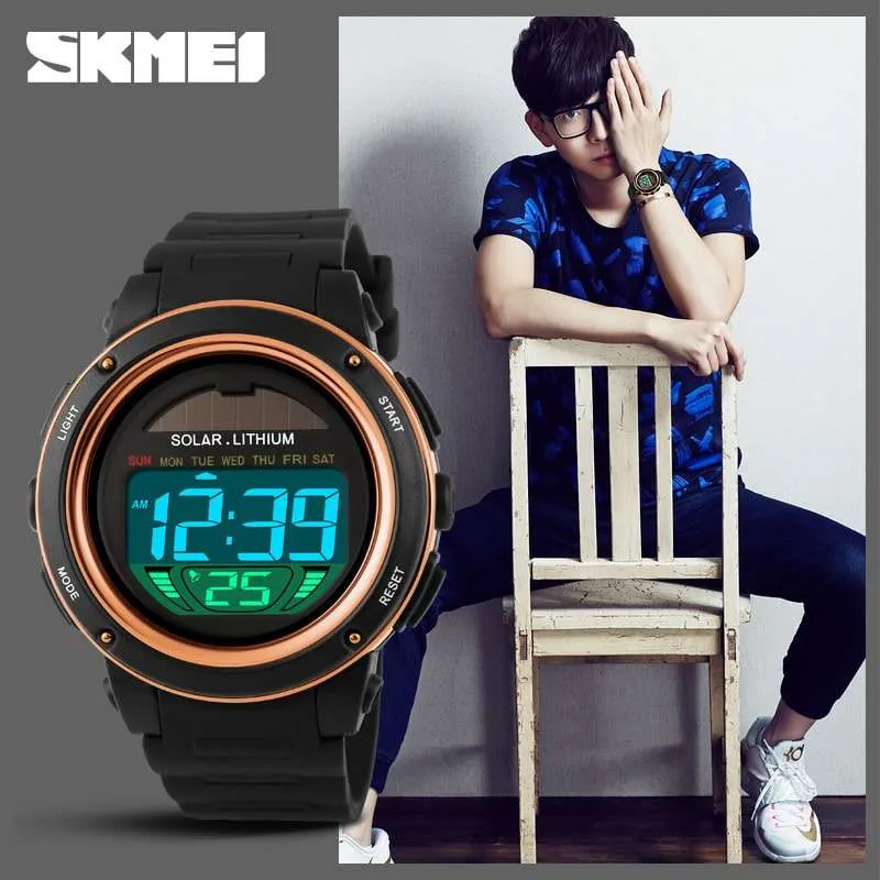 Skmei 1096 Original Digital Solar Sports watch For Boys & Girls