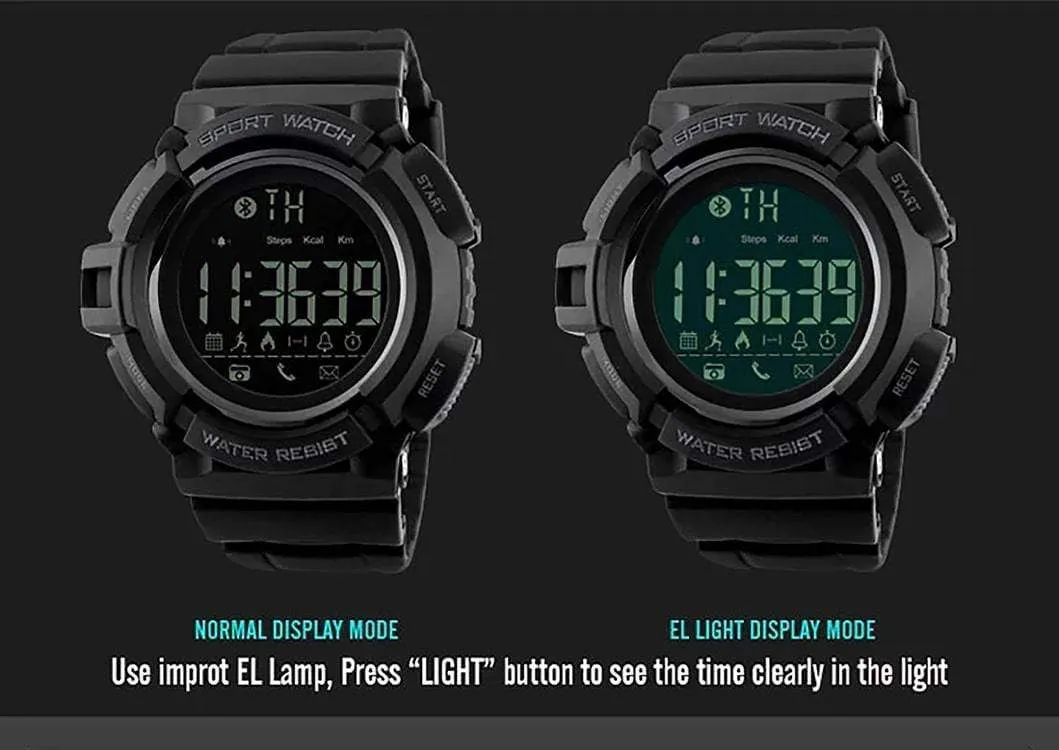 Skmei 1245 Smart watch Bluetooth watch Round digital watch for men