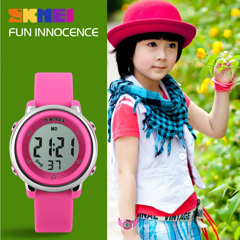 SKMEI Children LED Digital Watch Relogio Feminino Sports Watches Kids Cartoon Jelly Relojes Mujer Waterproof Wristwatches