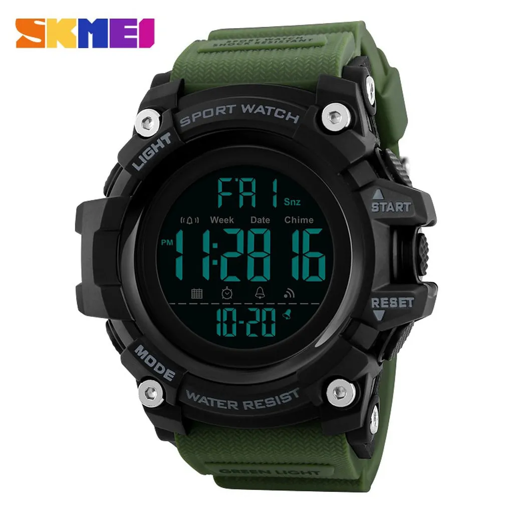 SKMEI Waterproof Men Sports Watches Luxury Brand Fashion Military Digital LED Electronic Wristwatch Clock Man Relogio Masculino