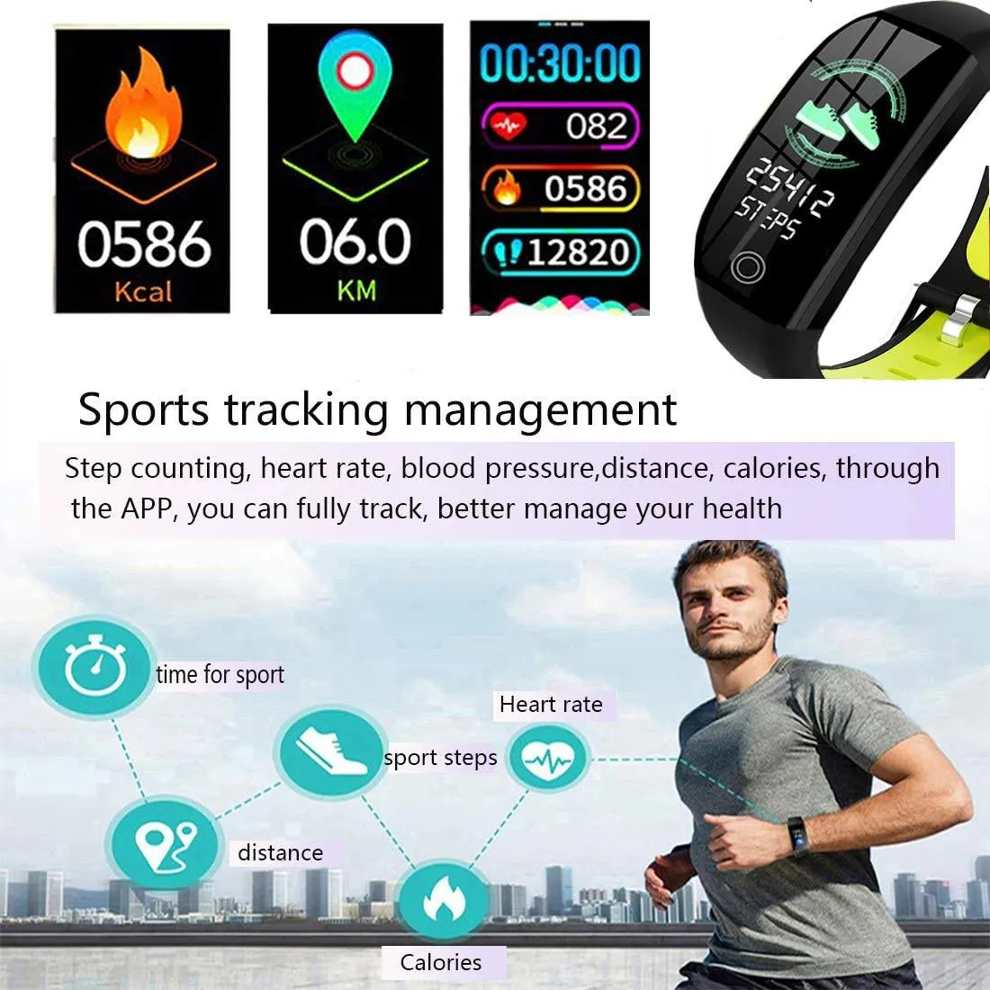 Smart Watch Fitness Activity Tracker