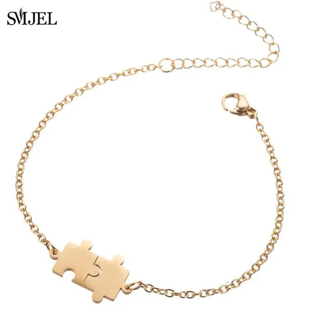 SMJEL Bohemian Stainless Steel Charm Bracelets for Women Girl Fashion Elephant Cat Star Bracelet Bangles Pulseira Feminina 2019