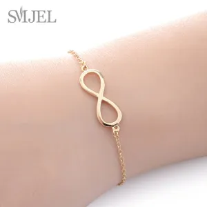 SMJEL Elegant Digital 8 Bracelets for Women Mothers Jewelry Classic Geometric Bracelet Woman Fashion Jewelry 2019