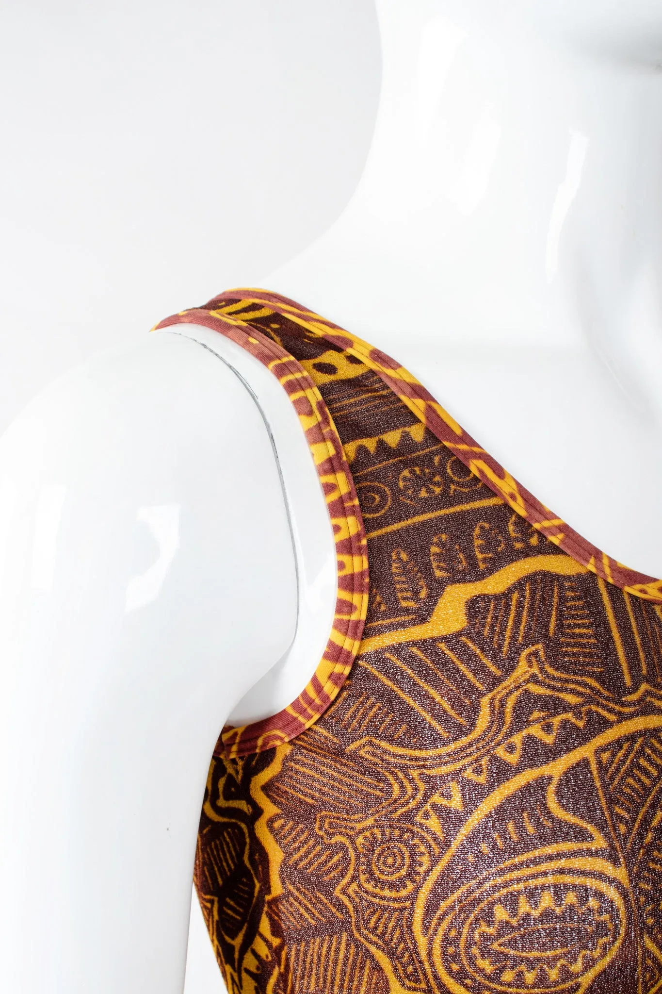 Soleil Tattoo Illusion Mesh Tank