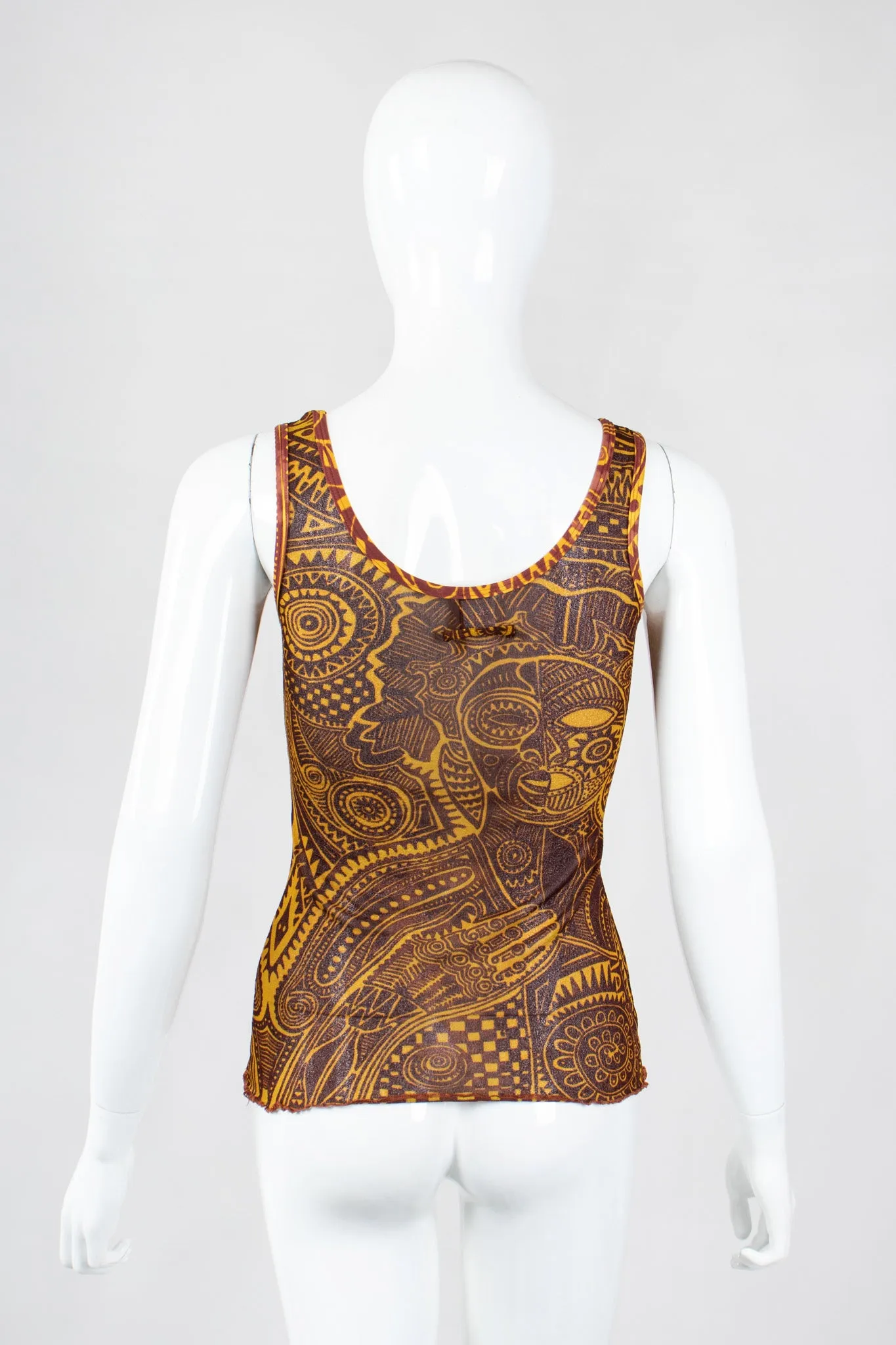Soleil Tattoo Illusion Mesh Tank