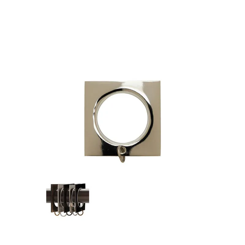 Square Ring with Liner for 3/4" Metal Pole, each.