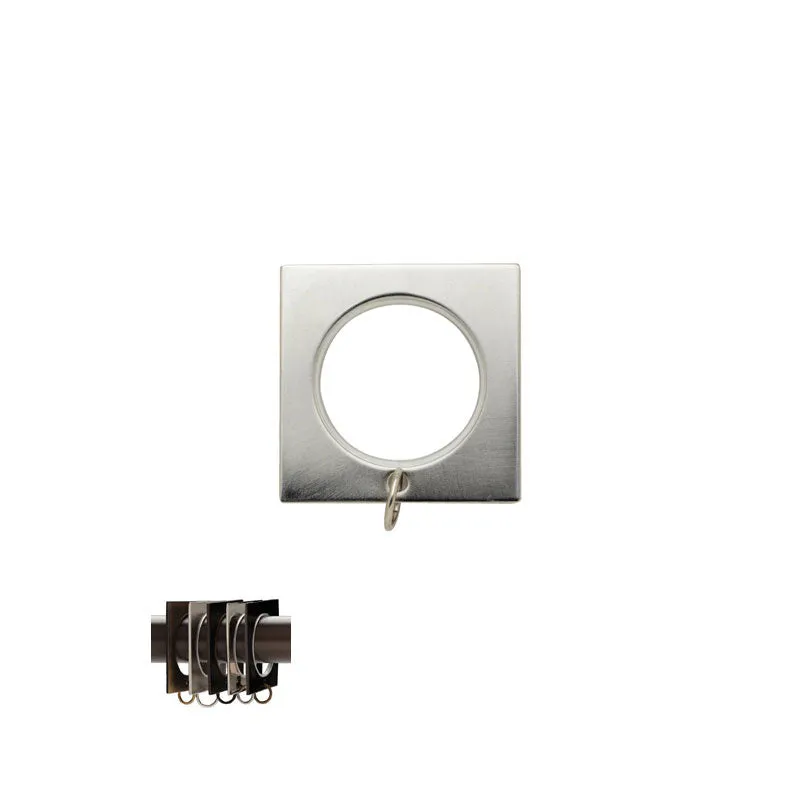 Square Ring with Liner for 3/4" Metal Pole, each.