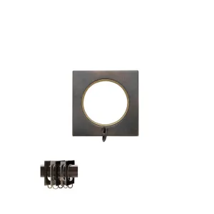 Square Ring with Liner for 3/4" Metal Pole, each.