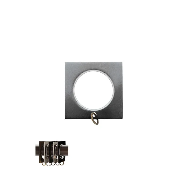 Square Ring with Liner for 3/4" Metal Pole, each.