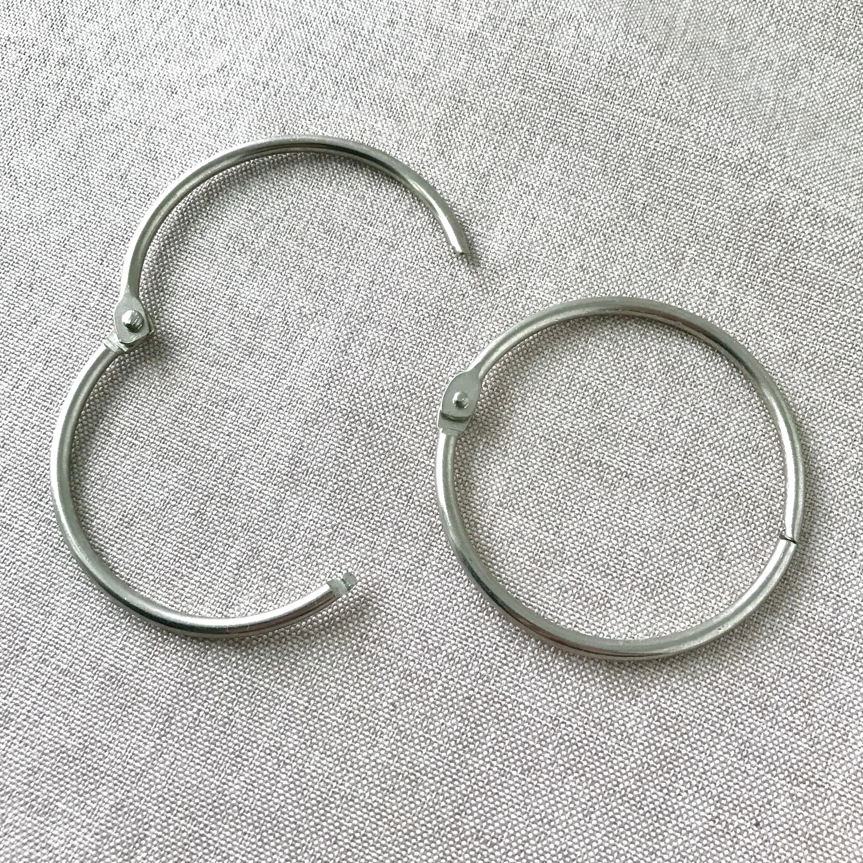 Steel Binding Rings - Hanging Rings - 2 inch - 55mm - Pack of 2 Rings