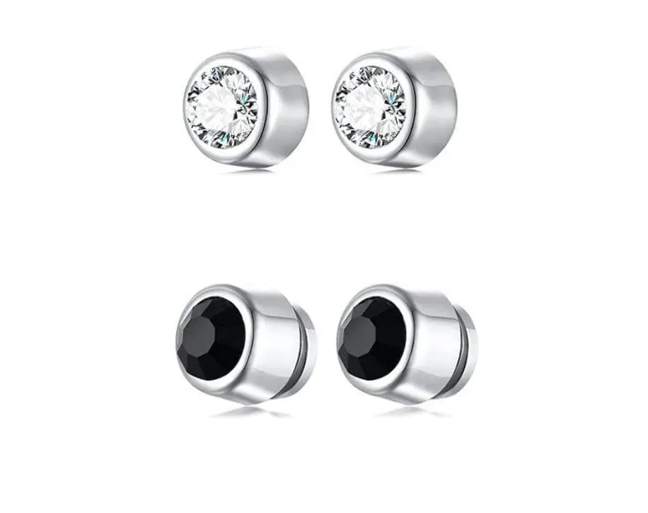 Steel Magnetic Clip   Earrings