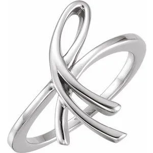 Sterling Silver 20.9 mm Freeform Ring