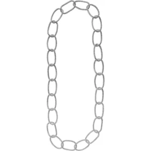 Sterling Silver Mesh Link 35" Necklace