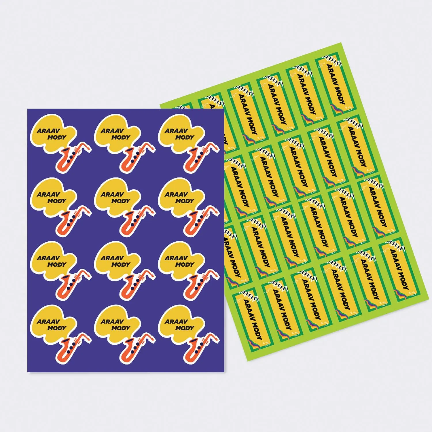 Sticker Sheet - Set of 2 - A4 Size