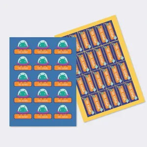 Sticker Sheet - Set of 2 - A4 Size