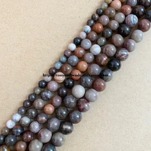 Stone Wooden Petrified Jade Loose Beads