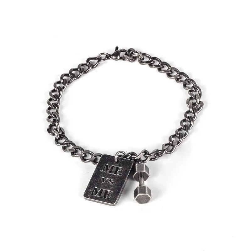 Stylish Fitness Jewelry ME VS ME Locking Dumbbell Bracelet